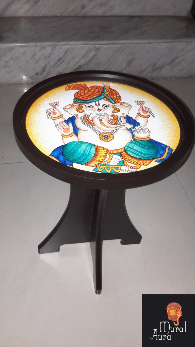 Mural Aura buddy stool Ganesha