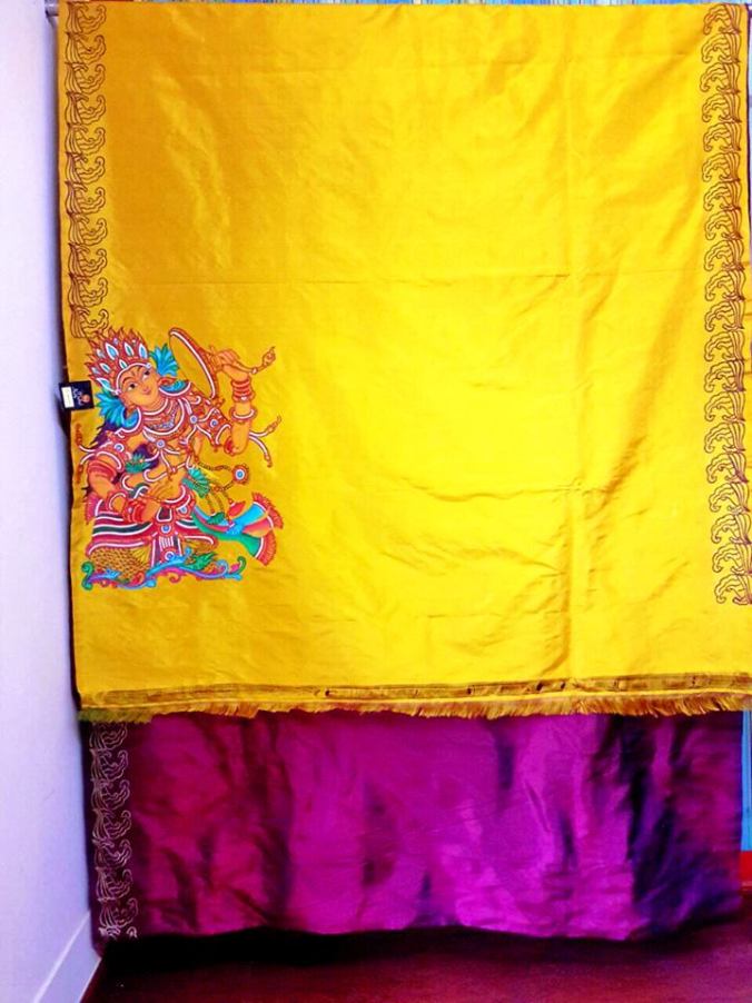 Saree Mural Aura's mural art