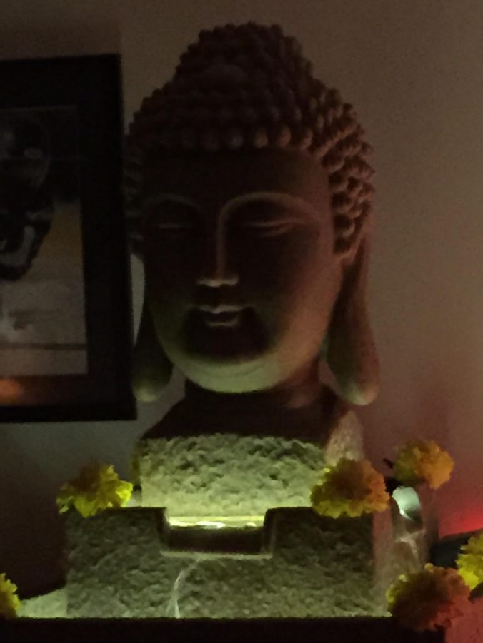 Buddha and marigold