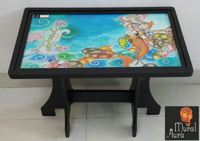 Mural Aura Foyer table mermaid
