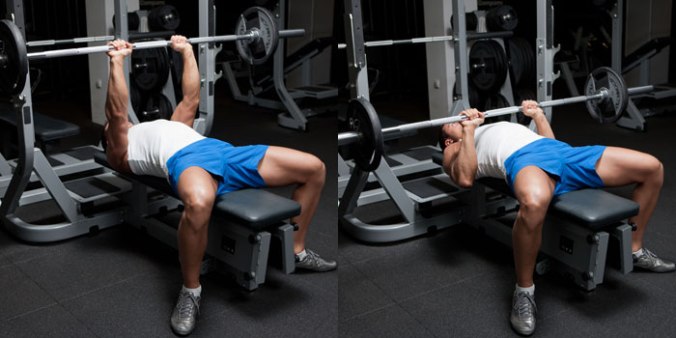 Flat Bench Press with barbell