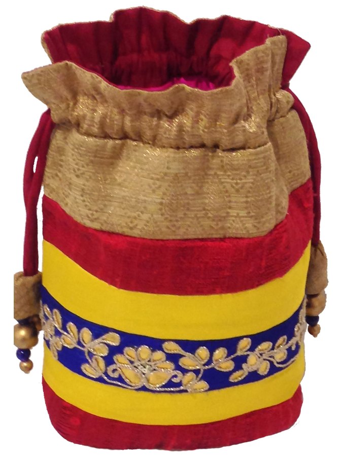 multicolour drawstring with gota patti, the sandalwood room