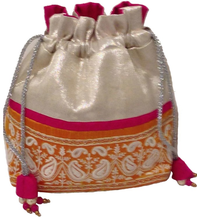 White tissue drawstring bag, the sandalwood room