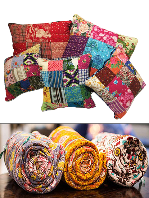 Quilts and comforters , handcrafted in superior cotton, the sandalwood room