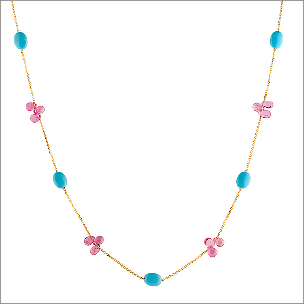 tourmaline and turquoise necklace, the sandalwood room