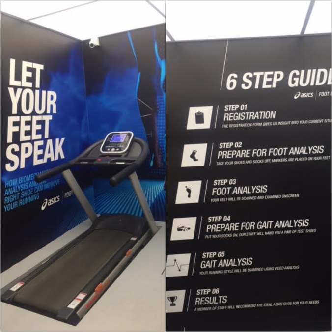 asics gait analysis system, my thought lane