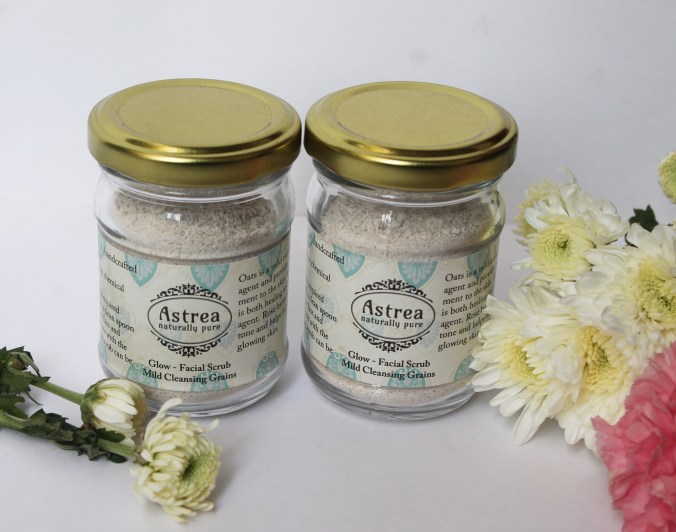 Astrea cleansing grains, GLOW facial scrub and daily face wash astrea cleansing grains for all skin types