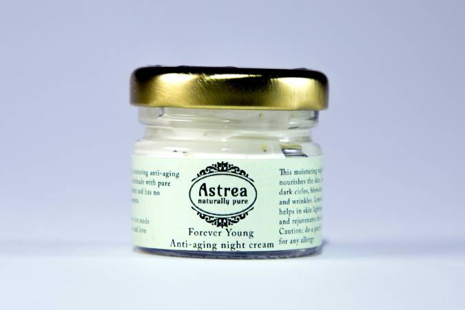 Astrea's Forever Young anti ageing night cream, naturally pure with zero chemicals Forever young anti ageing night cream, mythoughtlane